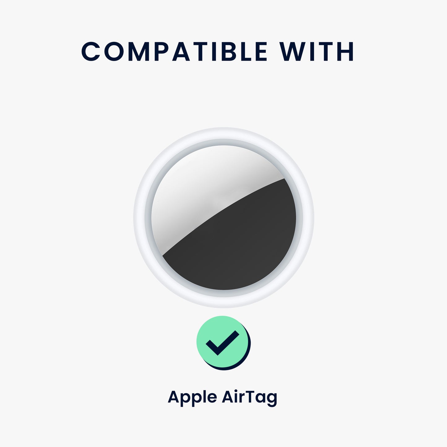 kwmobile SmartTag Hülle kompatibel mit Apple AirTag Schlüsselanhänger - Bluetooth Tracker Zubehör Halterung für Rucksack und Koffer