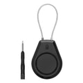kwmobile SmartTag Hülle kompatibel mit Apple AirTag Schlüsselanhänger - Bluetooth Tracker Zubehör Halterung für Rucksack und Koffer
