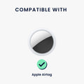 kwmobile SmartTag Hülle kompatibel mit Apple AirTag Schlüsselanhänger - Bluetooth Tracker Zubehör Set mit Halterung für Rucksack