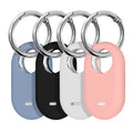 kwmobile 4x SmartTag Hülle kompatibel mit Samsung Galaxy SmartTag 2 Schlüsselanhänger - Bluetooth Tracker Zubehör Set mit Halterung für Rucksack - Mehrfarbig Mehrfarbig  