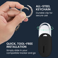 kwmobile SmartTag Hülle kompatibel mit Xiaomi SmartTag Schlüsselanhänger - Bluetooth Tracker Zubehör Set mit Halterung für Rucksack