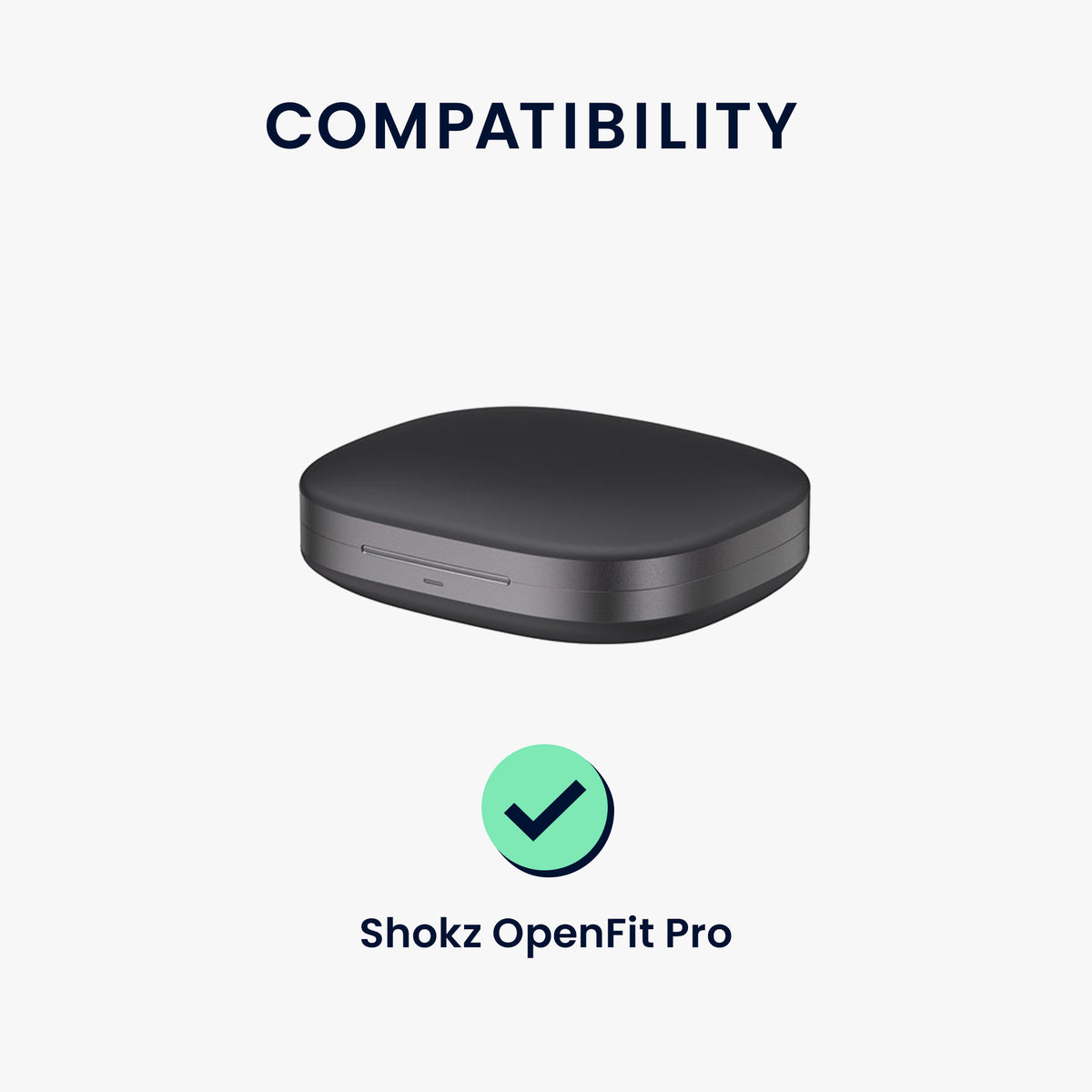 kwmobile Schutzhülle für Shokz OpenFit Pro Hülle - TPU Silikon Case für Kopfhörer Ladecase - stoßfestes Cover mit Karabiner - Altrosa Altrosa
