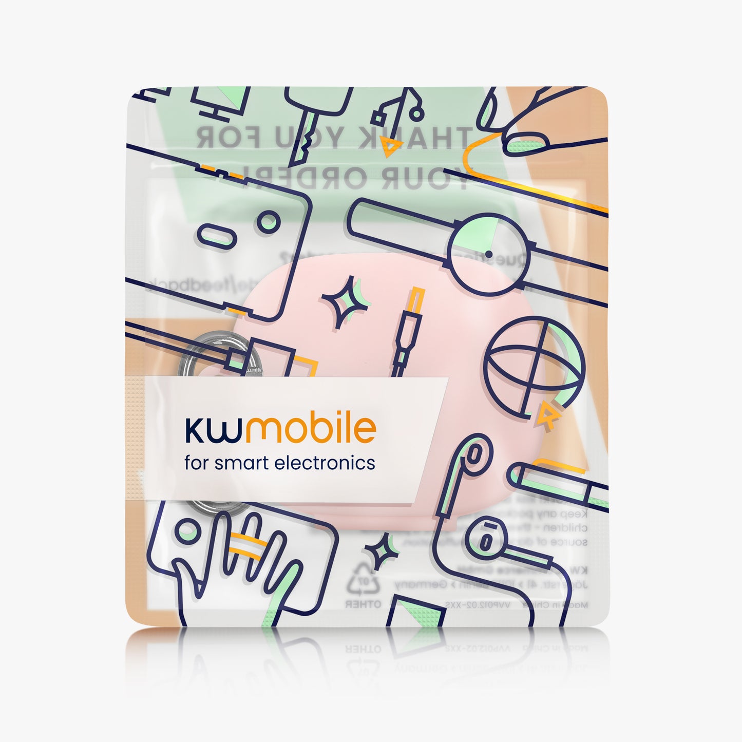 kwmobile Schutzhülle für Shokz OpenFit Pro Hülle - TPU Silikon Case für Kopfhörer Ladecase - stoßfestes Cover mit Karabiner - Altrosa Altrosa
