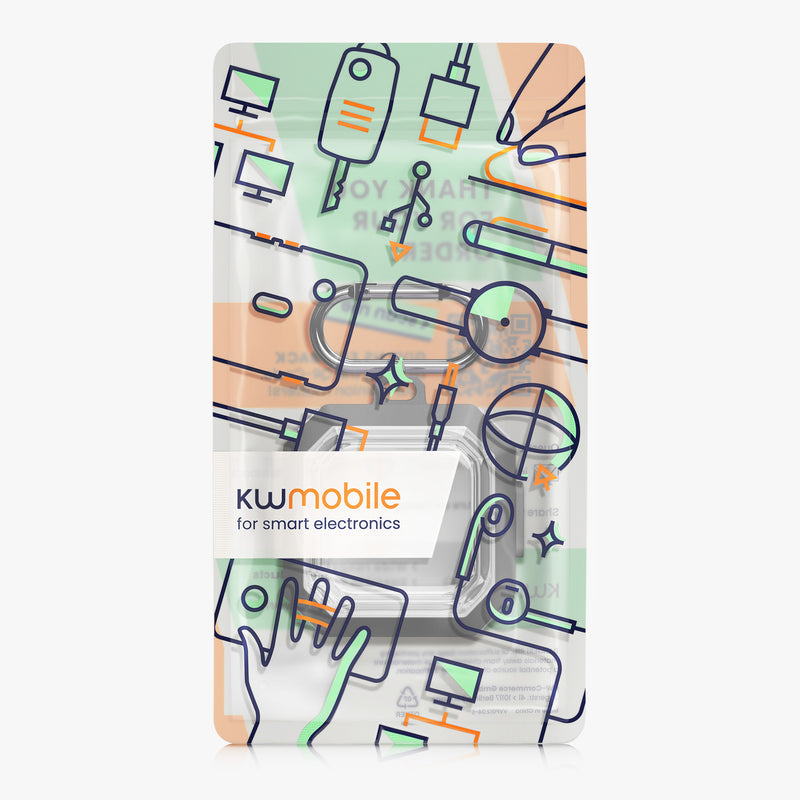 kwmobile Hülle für Samsung Galaxy Buds 4 / Galaxy Buds 4 Pro Case - TPU Silikon Schutzhülle - Kopfhörer Cover - Transparent Schwarz Transparent  [dsg01]