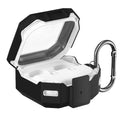 kwmobile Hülle für Samsung Galaxy Buds 4 / Galaxy Buds 4 Pro Case - TPU Silikon Schutzhülle - Kopfhörer Cover - Transparent Schwarz Transparent  [dsg01]