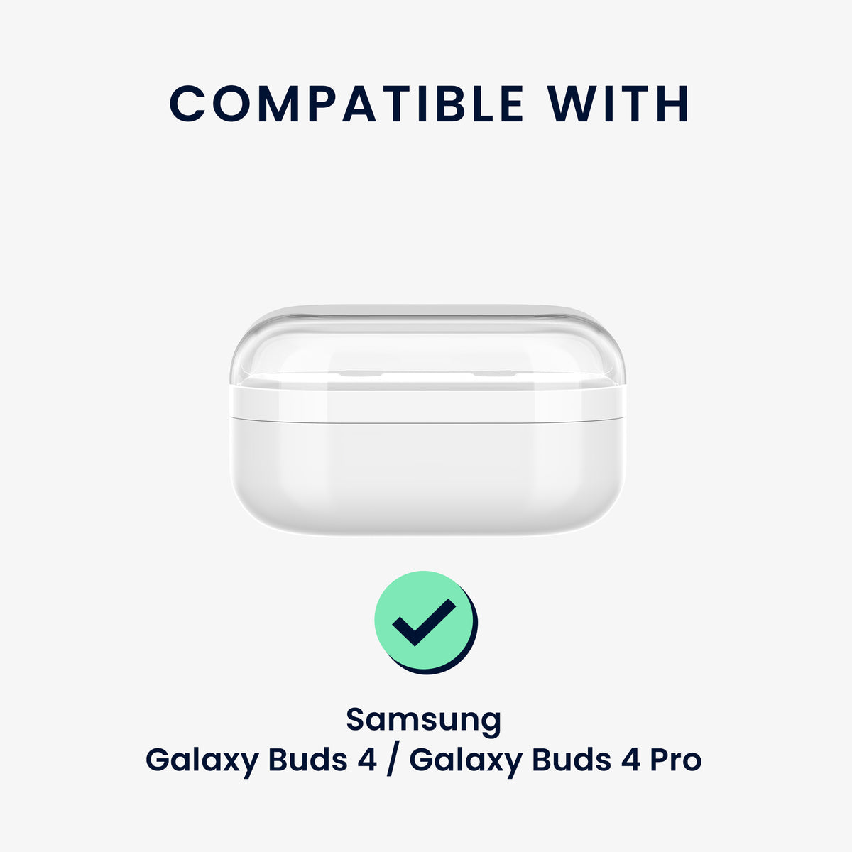 kwmobile Hülle für Samsung Galaxy Buds 4 / Galaxy Buds 4 Pro Case - TPU Silikon Schutzhülle - Kopfhörer Cover - Lavendel Transparent Lavendel  [dsg02]