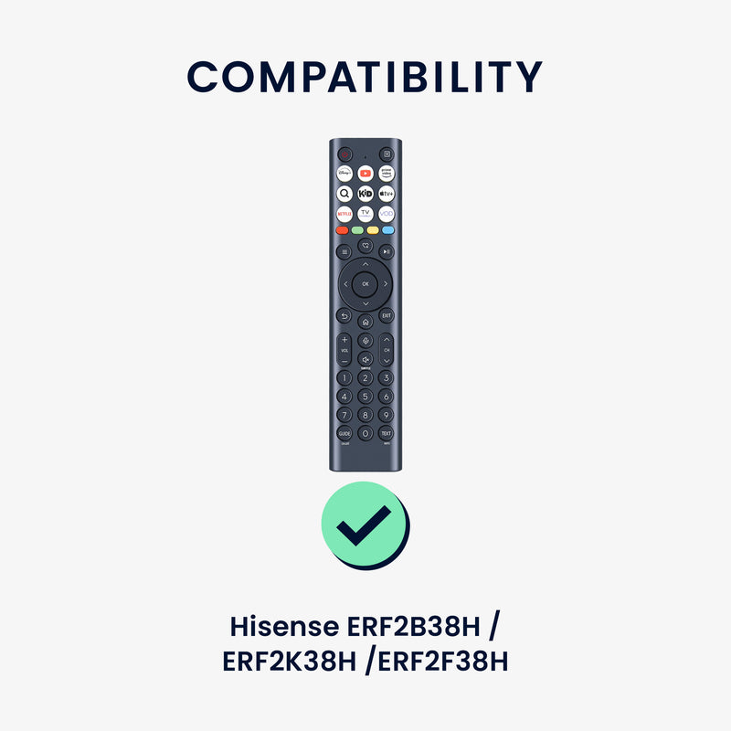 kwmobile Hülle Fernbedienung kompatibel mit Hisense ERF2B38H / ERF2K38H /ERF2F38H Hülle - Case für TV Zubehör