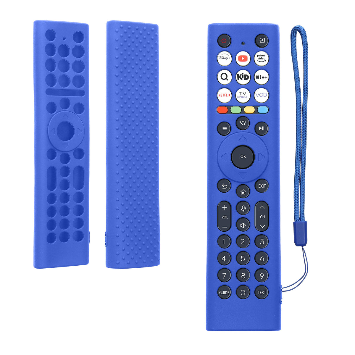 kwmobile Hülle Fernbedienung kompatibel mit Hisense ERF2B38H / ERF2K38H /ERF2F38H Hülle - Silikon Case für TV Zubehör in Dunkelblau Dunkelblau