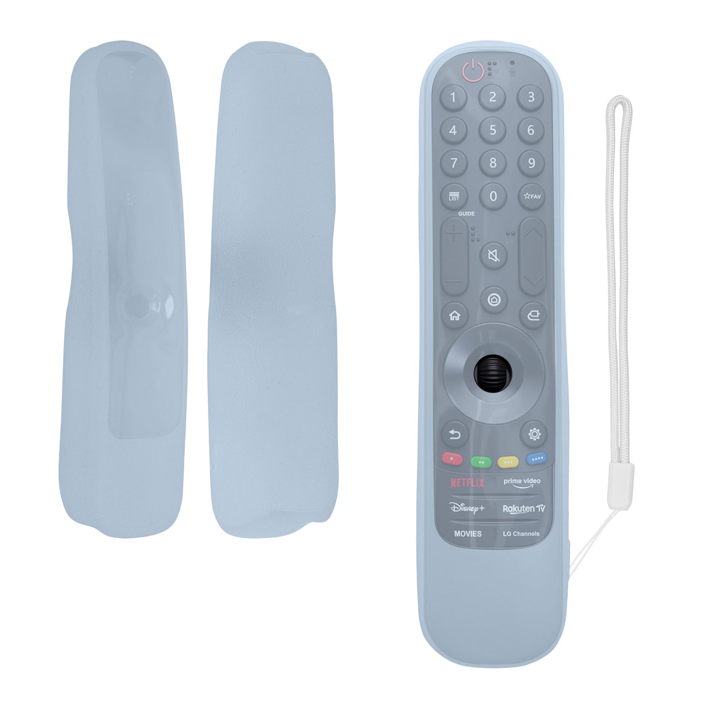 kwmobile Hülle Fernbedienung kompatibel mit LG MR20GA / MR21GA /MR22GA / MR23GA Hülle - Silikon Case für TV Zubehör in Transparent Transparent  