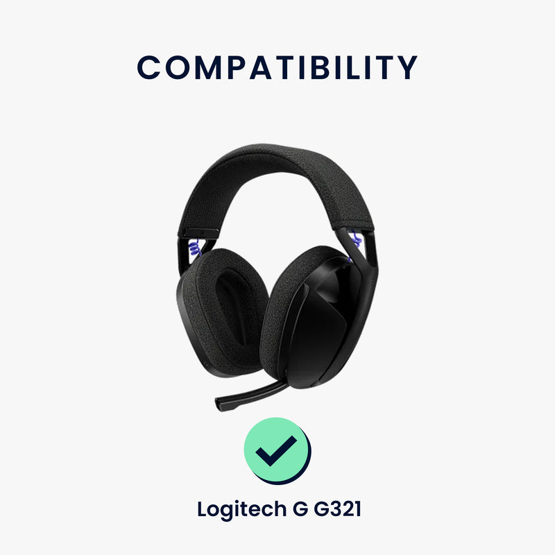 kwmobile Ohr Polster für Logitech G G321 - Ersatz Ohrpolster - Kopfhörer Ersatzteile - Kopfhörer Ersatzpolster für Over Ear Headphones