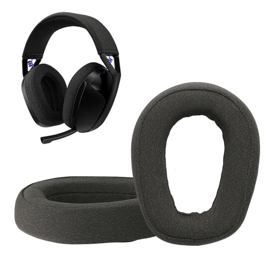 kwmobile 2x Mesh Polyester Ohr Polster für Logitech G G321 Ohrpolster - Ersatz Ohrpolster - Kopfhörer Ersatzteile - Kopfhörer Ersatzpolster für Over Ear Headphones Dunkelgrau  