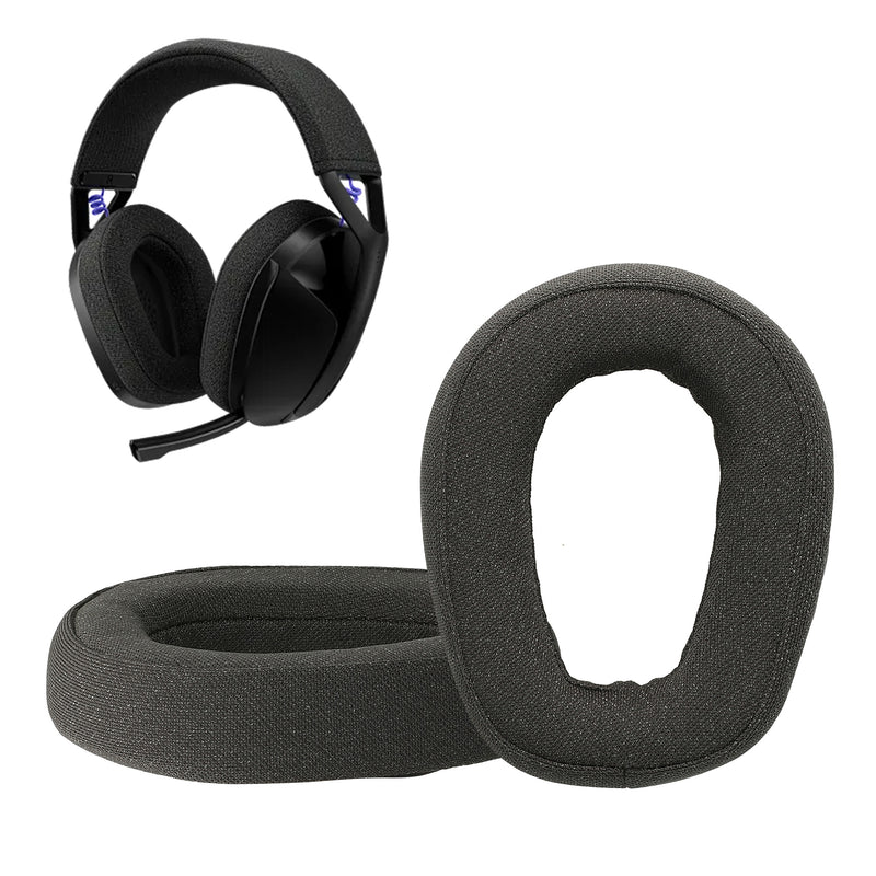 kwmobile 2x Mesh Polyester Ohr Polster für Logitech G G321 Ohrpolster - Ersatz Ohrpolster - Kopfhörer Ersatzteile - Kopfhörer Ersatzpolster für Over Ear Headphones Dunkelgrau  