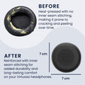 kwmobile Ohr Polster für Logitech Zone Wireless 2 / Zone 950 Ohrpolster - Ersatz Ohrpolster - Kopfhörer Ersatzteile - Kopfhörer Ersatzpolster für Over Ear Headphones