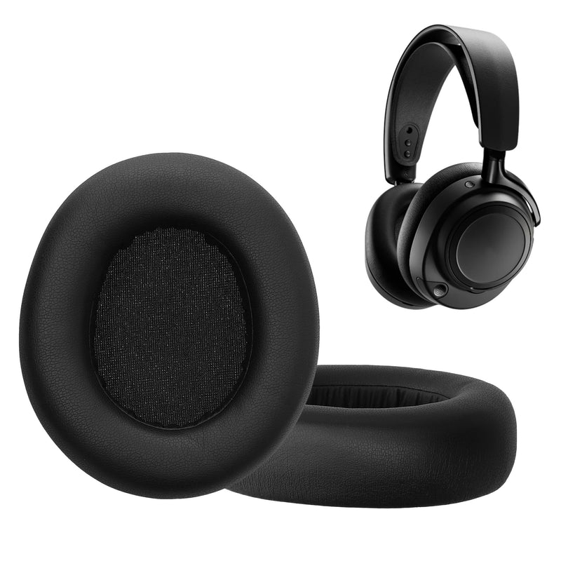 kwmobile 2x Ohr Polster für SteelSeries Arctis Nova Elite Ohrpolster - Ersatz Ohrpolster - Kopfhörer Ersatzteile - Kopfhörer Ersatzpolster für Over Ear Headphones Schwarz
