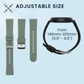 kwmobile 2x Uhrenarmband für Xiaomi Watch 5 Armband - Fitnesstracker Band Set aus TPU Silikon - Ersatzarmband Smartwatch - Schwarz Dunkelgrün Schwarz  [dsg01]