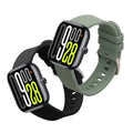 kwmobile 2x Uhrenarmband für Xiaomi Watch 5 Armband - Fitnesstracker Band Set aus TPU Silikon - Ersatzarmband Smartwatch - Schwarz Dunkelgrün Schwarz  [dsg01]