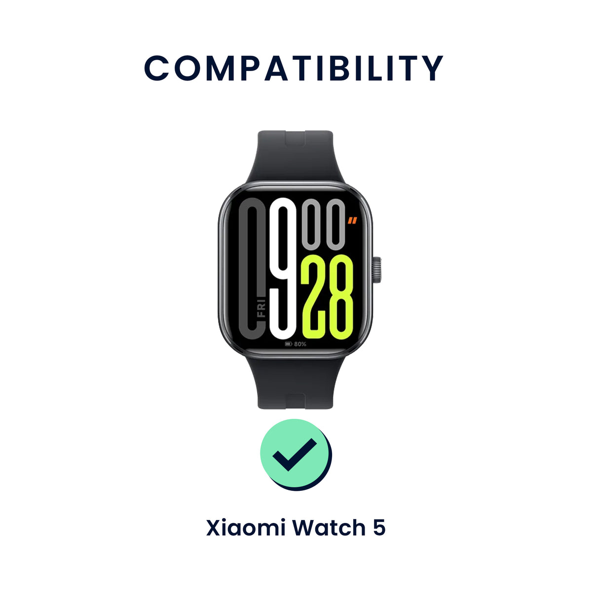 kwmobile 2x Uhrenarmband für Xiaomi Watch 5 Armband - Fitnesstracker Band Set aus TPU Silikon - Ersatzarmband Smartwatch - Blau Grau Blau  [dsg02]