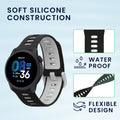 kwmobile 2x Uhrenarmband für COROS PACE 4 / PACE 3 / APEX 4 / APEX Pro Armband - Fitnesstracker Band Set aus TPU Silikon - Ersatzarmband Smartwatch - Schwarz Grau Dunkelgrün Schwarz Schwarz  [dsg01]