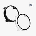kwmobile 2x Glas Hülle für Suunto Nautic S Schutzhülle - Fullbody Fitnesstracker Case Set aus Glas - Schwarz Transparent Schwarz  [dsg01]