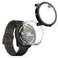 kwmobile 2x Glas Hülle für Suunto Vertical 2 Schutzhülle - Fullbody Fitnesstracker Case Set aus Glas - Schwarz Transparent Schwarz  [dsg01]