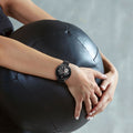 kwmobile 2x Glas Hülle für OnePlus Watch 4 / Watch 3 / OPPO Watch X3 mini / X2 mini Schutzhülle - Fullbody Fitnesstracker Case Set aus Glas - Schwarz Transparent Schwarz  [dsg01]