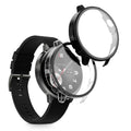 kwmobile 2x Glas Hülle für OnePlus Watch 4 / Watch 3 / OPPO Watch X3 mini / X2 mini Schutzhülle - Fullbody Fitnesstracker Case Set aus Glas - Schwarz Transparent Schwarz  [dsg01]