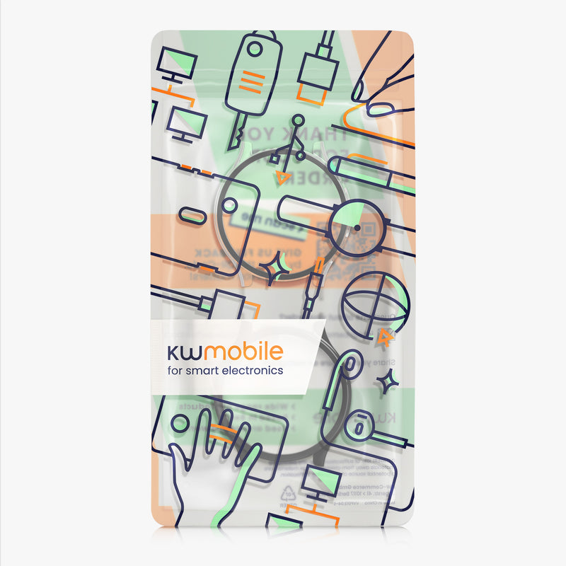 kwmobile 2x Glas Hülle für Xiaomi Watch 5 Schutzhülle - Fullbody Fitnesstracker Case Set aus Glas - Schwarz Transparent Schwarz  [dsg01]