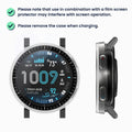 kwmobile 2x Glas Hülle für Amazfit Active Max A2557 Schutzhülle - Fullbody Fitnesstracker Case Set aus Glas - Schwarz Transparent Schwarz  [dsg01]