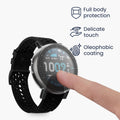 kwmobile 2x Glas Hülle für Amazfit Active Max A2557 Schutzhülle - Fullbody Fitnesstracker Case Set aus Glas - Schwarz Transparent Schwarz  [dsg01]