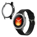 kwmobile 2x Kunststoff Hülle kompatibel mit Xiaomi Watch 5 Schutzhülle Schutzrahmen - Glitzer Schutz Zubehör in Schwarz Transparent Schwarz  [dsg01]