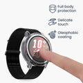 kwmobile 2x Silikon Hülle für Huawei Watch GT Runner 2 Schutzhülle - Fullbody Display Cover Set aus Silikon - Schwarz Transparent Schwarz  [dsg02]
