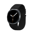 kwmobile Armband kompatibel mit Samsung Galaxy Watch 8 Galaxy / Galaxy Watch 8 Classic 46mm - Nylon Fitnesstracker Sportarmband Band in Schwarz - Innenmaße von Schwarz