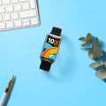 kwmobile Armband kompatibel mit Huawei Band 11 / Band 11 Pro - Nylon Fitnesstracker Sportarmband Band in Schwarz - Innenmaße von Schwarz