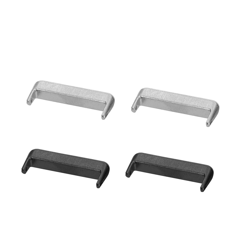 kwmobile 4x Metall Adapter mit 18mm Bandbreite kompatibel mit Huawei Band 11 / Band 11 Pro Uhrenarmband - Smartwatch Armband Anschlussadapter Set aus Metall Silber  [dsg01]