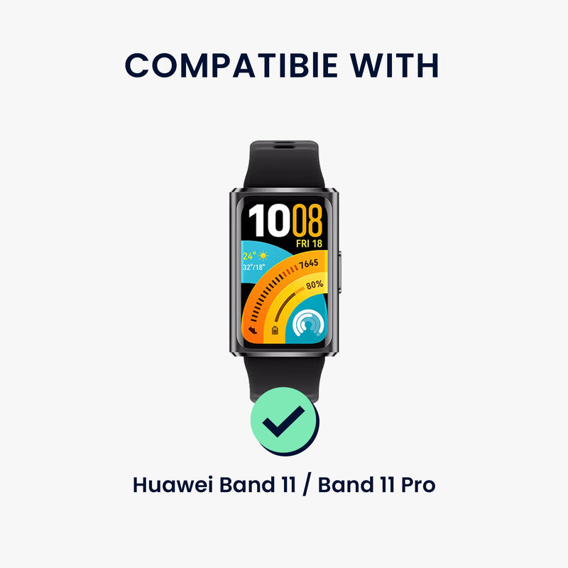 kwmobile 4x Metall Adapter mit 18mm Bandbreite kompatibel mit Huawei Band 11 / Band 11 Pro Uhrenarmband - Smartwatch Armband Anschlussadapter Set aus Metall Silber  [dsg01]