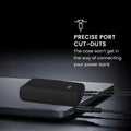 kwmobile Hülle für Anker Zolo 2000mAh 45W Max Case - Powerbank Hülle für unterwegs - Tasche für Power Bank