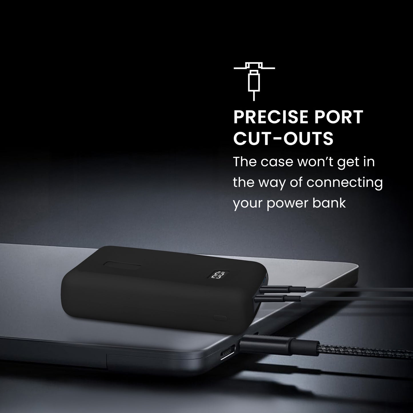 kwmobile Hülle für Anker Zolo 2000mAh 45W Max Case - Powerbank Hülle für unterwegs - Tasche für Power Bank