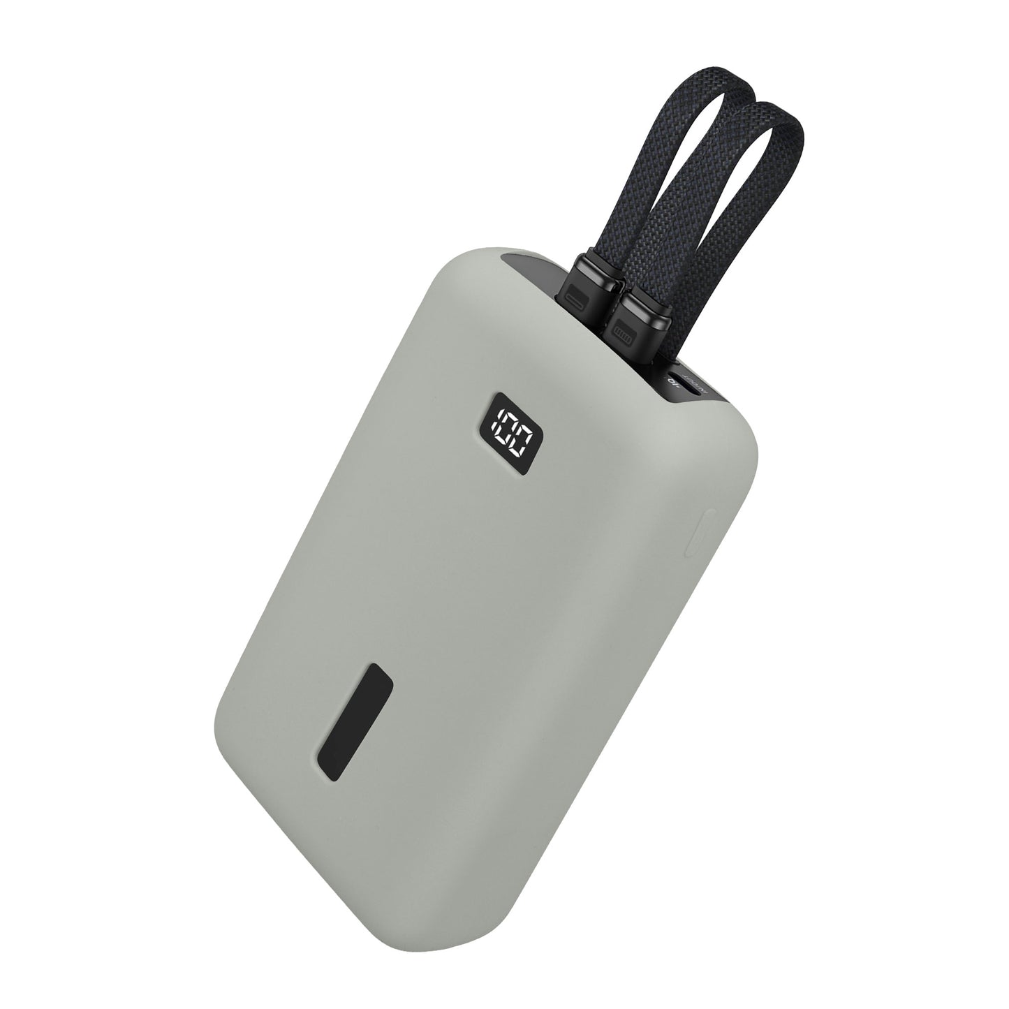 kwmobile Silikon Hülle für Anker Zolo 2000mAh 45W Max Case - Powerbank Hülle für unterwegs - Tasche für Power Bank - Grau Grau  
