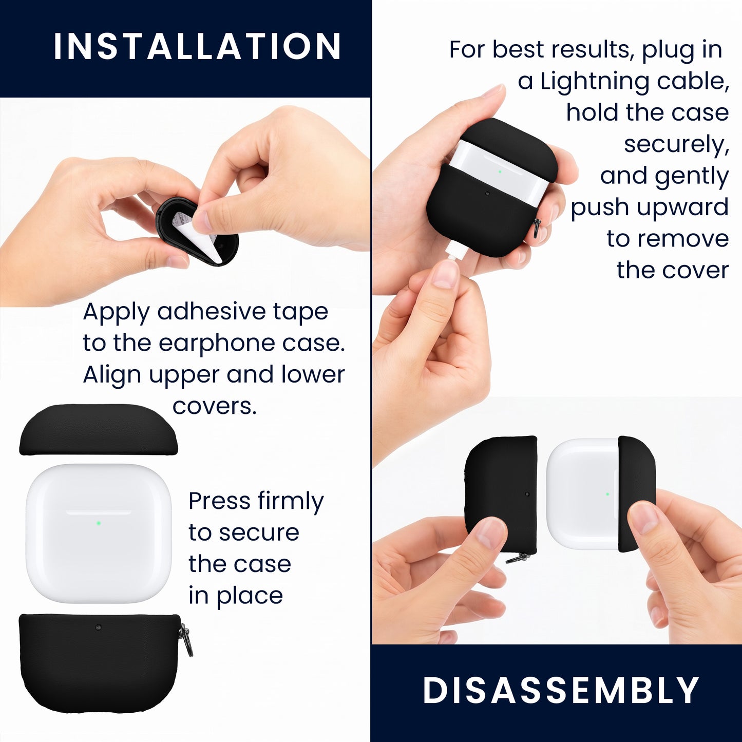 kwmobile Kunstleder Hülle für Sony WF-1000XM5 Case - Slim Cover mit Karabiner - Kopfhörer Tasche - Etui in Braun Braun