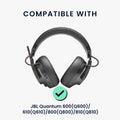 kwmobile Ersatz Bügelpolster kompatibel mit JBL Quantum 600 (Q600) / 610 (Q610) / 800 (Q800) / 810 (Q810) - Kopfbügelpolster aus Kunstleder - Kopfhörer Ersatz Polster - Schwarz Schwarz