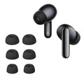 kwmobile 6x Silikonaufsätze für Xiaomi Redmi Buds 8 Pro - Ersatz Ohrstöpsel in 3 Größen - Ear Tips für In-Ear Kopfhörer - Zubehör Ersatzpolster in Schwarz Schwarz