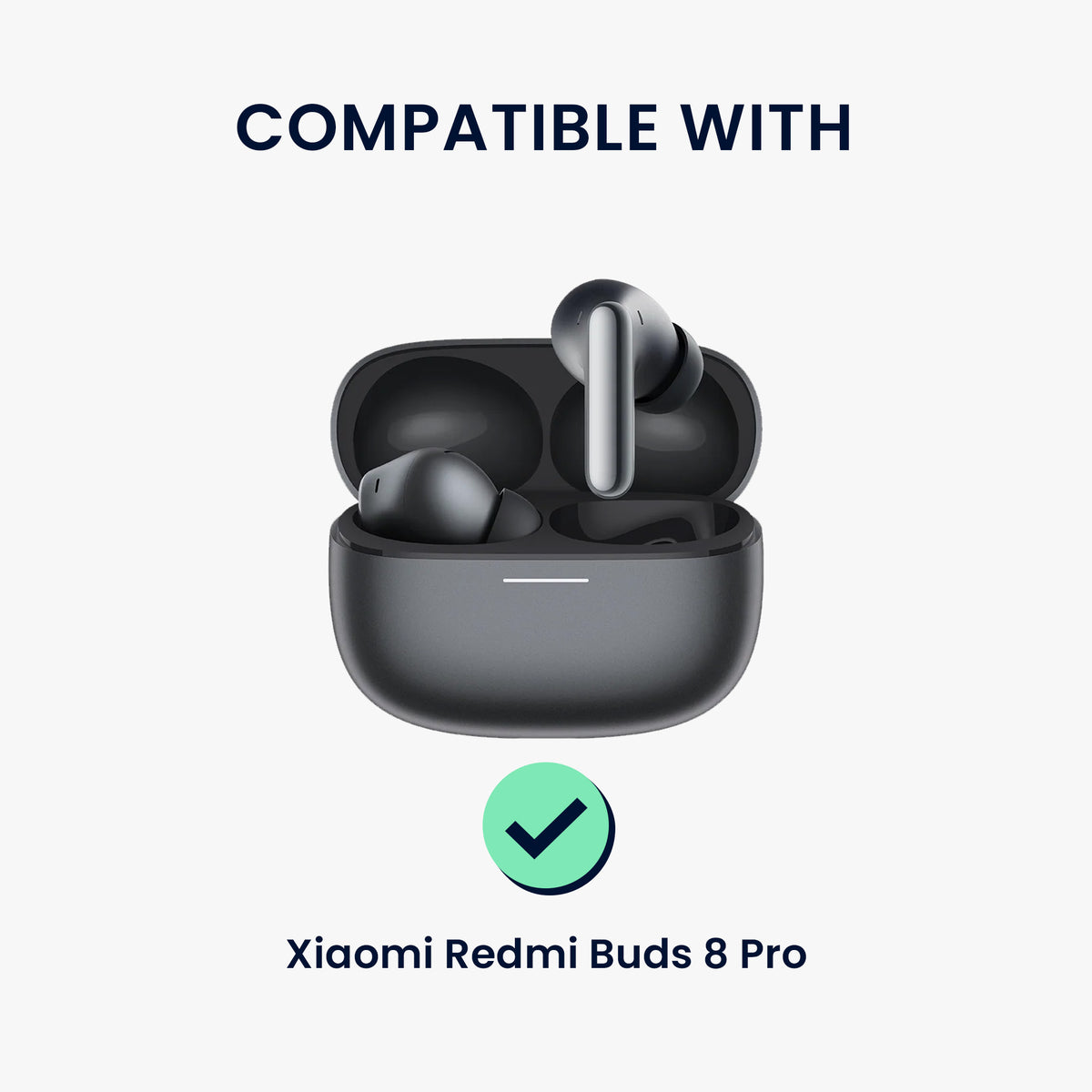 kwmobile 6x Silikonaufsätze für Xiaomi Redmi Buds 8 Pro - Ersatz Ohrstöpsel in 3 Größen - Ear Tips für In-Ear Kopfhörer - Zubehör Ersatzpolster in Weiß Weiß