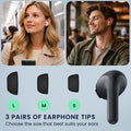 kwmobile 6x Silikonaufsätze für Xiaomi Redmi Buds 8 Lite - Ersatz Ohrstöpsel in 3 Größen - Ear Tips für In-Ear Kopfhörer - Zubehör Ersatzpolster in Schwarz Schwarz