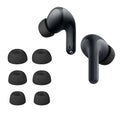 kwmobile 6x Silikonaufsätze für Xiaomi Redmi Buds 8 Lite - Ersatz Ohrstöpsel in 3 Größen - Ear Tips für In-Ear Kopfhörer - Zubehör Ersatzpolster in Schwarz Schwarz