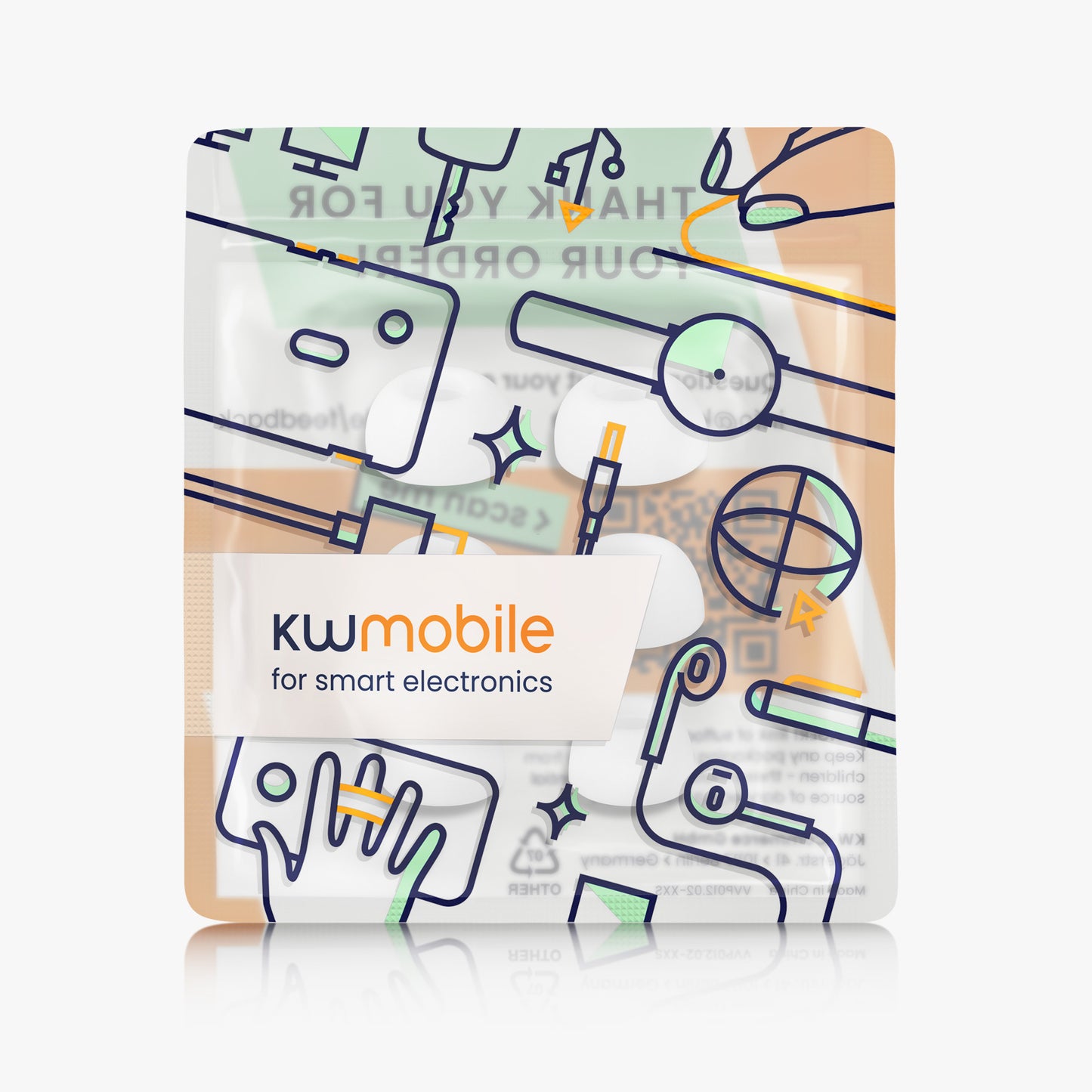 kwmobile 6x Silikonaufsätze für Xiaomi Redmi Buds 8 Lite - Ersatz Ohrstöpsel in 3 Größen - Ear Tips für In-Ear Kopfhörer - Zubehör Ersatzpolster in Weiß Weiß