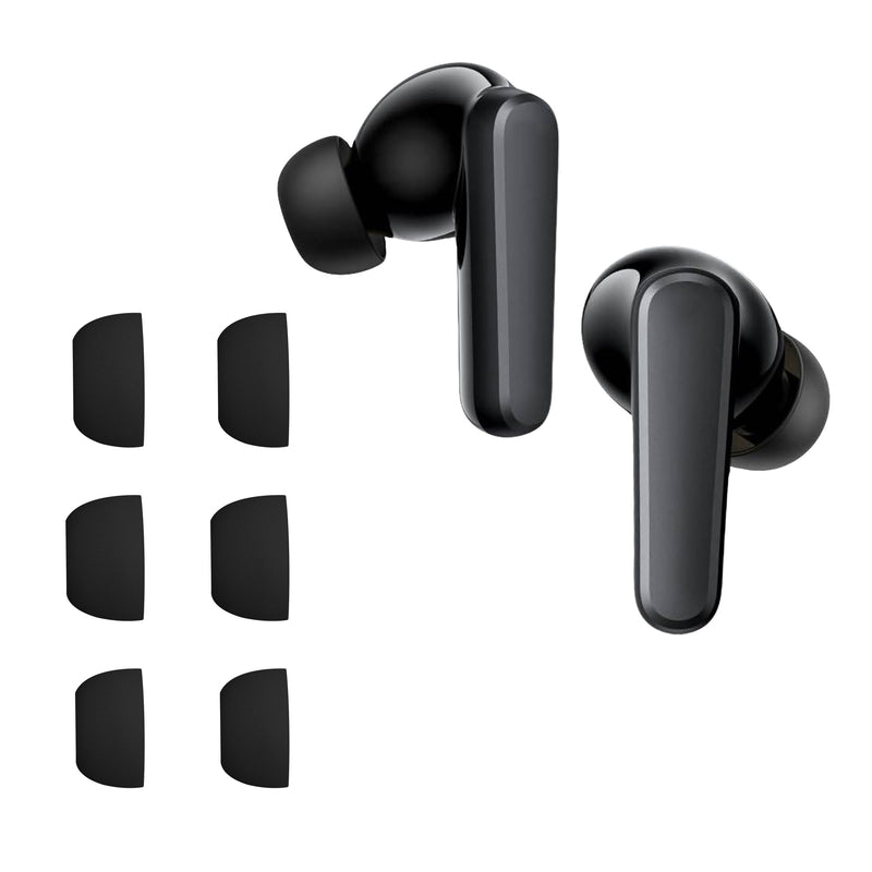 kwmobile 6x Silikonaufsätze für Anker Soundcore P20i - Ersatz Ohrstöpsel in 3 Größen - Ear Tips für In-Ear Kopfhörer - Zubehör Ersatzpolster in Schwarz Schwarz
