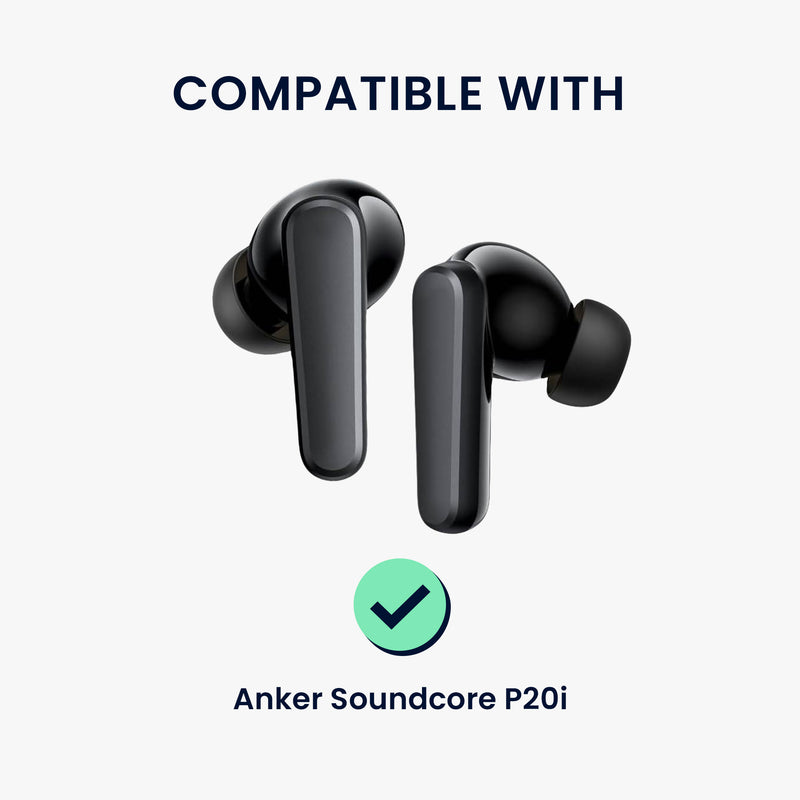 kwmobile 6x Silikonaufsätze für Anker Soundcore P20i - Ersatz Ohrstöpsel in 3 Größen - Ear Tips für In-Ear Kopfhörer - Zubehör Ersatzpolster in Schwarz Schwarz