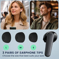 kwmobile 6x Silikonaufsätze für Anker Soundcore P20i - Ersatz Ohrstöpsel in 3 Größen - Ear Tips für In-Ear Kopfhörer - Zubehör Ersatzpolster in Schwarz Schwarz