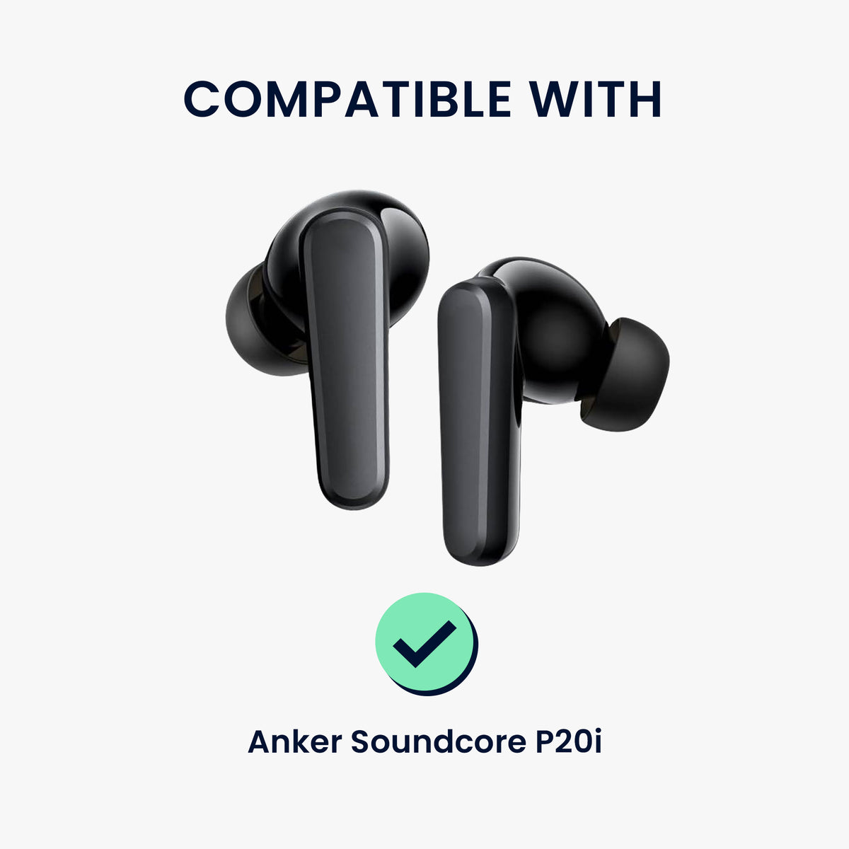 kwmobile 6x Silikonaufsätze für Anker Soundcore P20i - Ersatz Ohrstöpsel in 3 Größen - Ear Tips für In-Ear Kopfhörer - Zubehör Ersatzpolster in Weiß Weiß