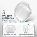 kwmobile transparentes Kopfhörer Case kompatibel mit Xiaomi Redmi Buds 8 Pro Hülle - Headphones TPU Cover mit Sicherheitsverschluss - Transparent Transparent
